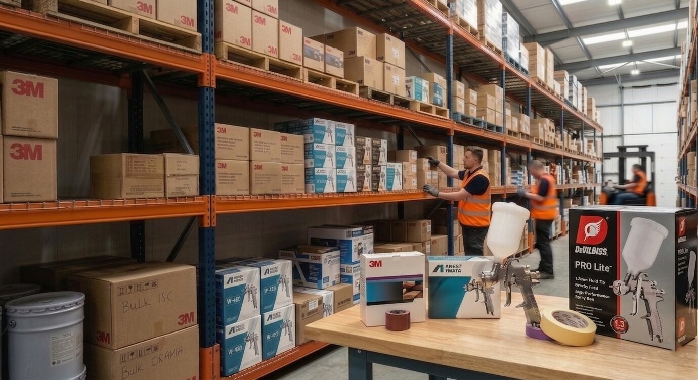 Workshop supply and automotive refinishing materials